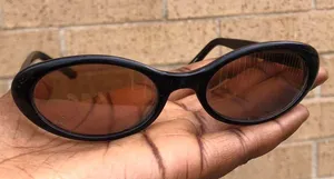 RARE Y2K Vintage 2005 Black Playboy Sunglasses Retro Preppy Goth Mcbling Classic Oval #Emo #Vampy #whimsygoth #biker #minimalist #grunge #streetwear #deadstock thumbnail 3