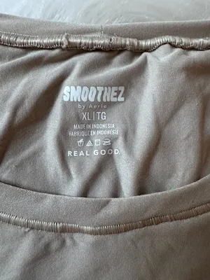 Aerie Smoothez by Aerie Crew Neck Short Sleeve Shape Wear T-Shirt thumbnail 3