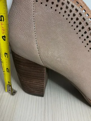 Lucky Brand Taupe Peep-Toe Block ankle booties size 10 thumbnail 6