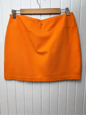 kenzie Vibrant Orange‎ Mini Skirt Size L thumbnail 2