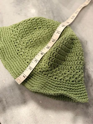 Handmade Crochet Bucket Hat 100% Cotton Lightweight Packable Festival Boho Beach thumbnail 5