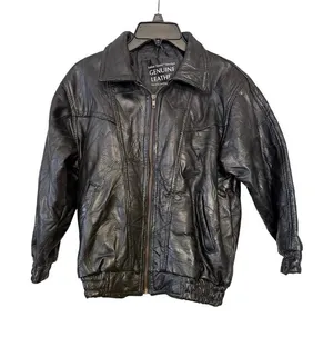 VTG Navarre Leather Co Italian Stone Design Genuine Leather Jacket‎ thumbnail 1