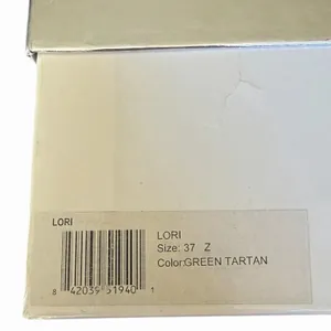 Matiko Lori Tartan Plaid Slingback Pointed Toe Flats Women’s 37 NIB Modern thumbnail 14