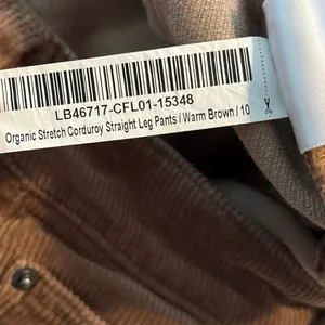 Quince Size 10 Organic Stretch Corduroy Straight Leg Pants Warm Brown Tan thumbnail 6