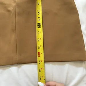Zara Mini Skirt Womens XS Brown‎ Pockets Officechic Corpcore Business Casual thumbnail 5