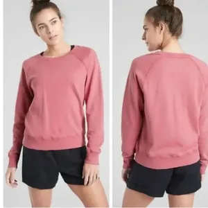 Athleta Pink Oversized Crew Neck Sweatshirt S thumbnail 2