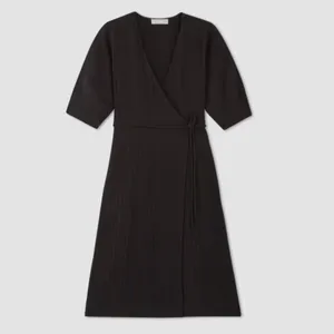 Everlane The City Stripe Wrap Dress thumbnail 2