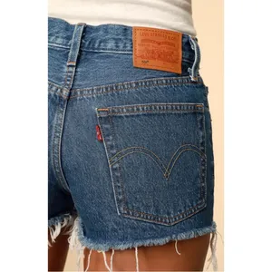 Levi’s 501 Mid-Rise Medium Wash Denim Cutoff Shorts • Sz 25 thumbnail 5