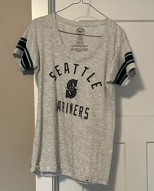 47 Brand Gray Fitted Short Sleeve T-Shirt thumbnail 1