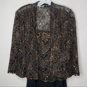 Vintage‎ Karen Miller New York Formal Dress 2 Pc thumbnail 3