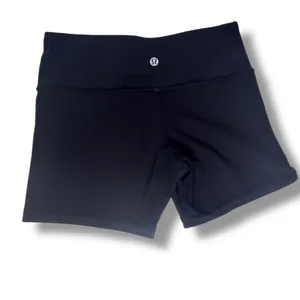 Lululemon Reversible Boogie Groove Short Full On Luon Teal Black Biker Shorts 4 thumbnail 3
