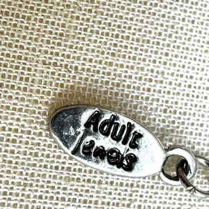 Adult Jewels dolphin rhinestone pendant necklace thumbnail 4