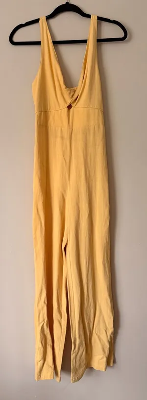 Francesca's x Audery Parks V-Neck Jumpsuit thumbnail 1