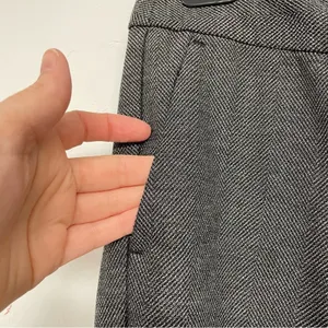 Ann Taylor Grey Wide Leg Dress Pants Trousers Womens 0P High Rise Slacks thumbnail 2