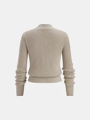 Commence New Knit Wool Blend Cardigan with bow tie medium thumbnail 3