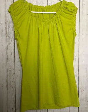 Loft Womens Elastic Sleeve Blouse Sz M thumbnail 1