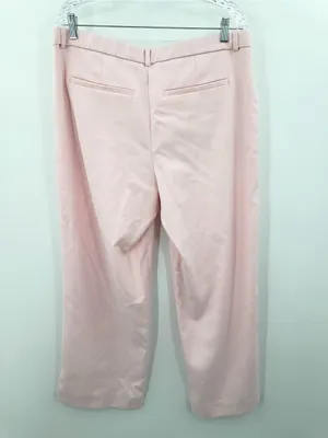 Abercrombie‎ & Fitch Women's Pink The Sloane Tailored Wide Leg Pant Size 32 thumbnail 3