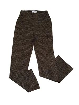 Urban Outfitters Black Gold Metallic Jacquard Knit Flare Pants women’s size XS thumbnail 1