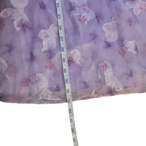 NWT Lulus Darling Behavior Lavender Floral Burnout Puff Sleeve Mini Dress XL‎ thumbnail 15