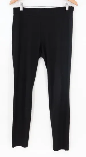 Ankle Legging Womens 30 Black Stretch Mid‎ Rise Pull On High Waist Skinny Leg thumbnail 1