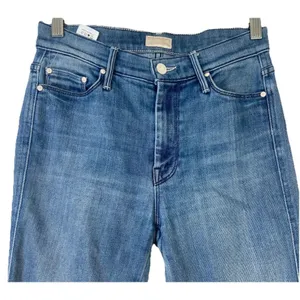 MOTHER Vamp Fray Jeans In Crack The Whip‎ Wash Women’s Size 26 Preppy Classic thumbnail 4