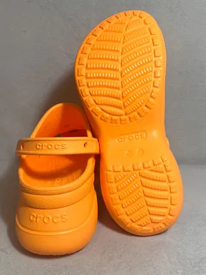 CROCS Siren Platform Clogs Orange Women's Size 7 Chunky Heel Y2K Sandals Comfort thumbnail 11