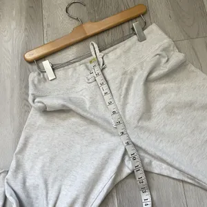 Brandy Melville Sweatpants cotton low rise wide leg womens Gray one size lounge thumbnail 8