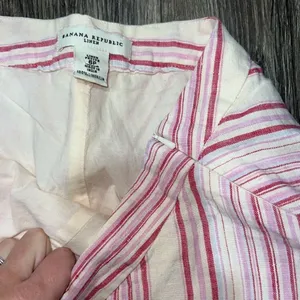 Banana Republic 6P stripped linen skirt thumbnail 5