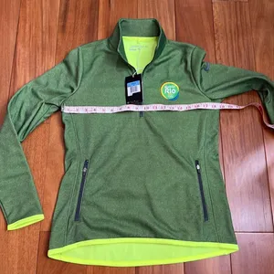 NWT Nike Rio Golf 2016 Olympic Thermr-fit Fleece Lined‎ Half Zip Pullove size M thumbnail 8
