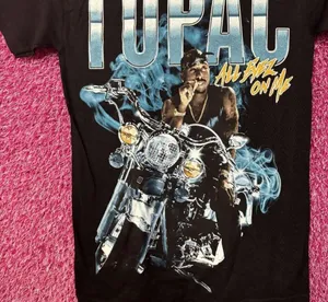 Tupac All Eyes on Me Motorcycle Rap tee size XS thumbnail 2