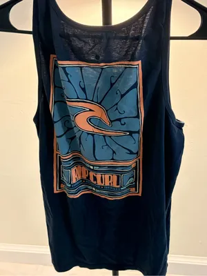 Rip Curl Women's Blue Graphic Tank Top thumbnail 5
