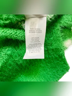 Aerie Flurry Fair Isle Green Oversized Crew Sweater thumbnail 4