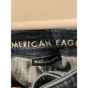 American Eagle Skinny Jeans‎ Pinstripe Blue Ne(x)t Level Stretch 10S Dark Wash thumbnail 4
