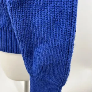 Magaschoni small royal blue knit turtleneck sweater thumbnail 3