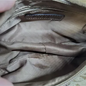 Fossil Tan & Brown F & Clover Patterned Mini Bag thumbnail 5