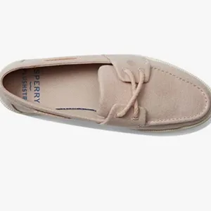 Sperry Women's Cruise Plushstep Slubby Linen Boat Sneaker Pink / Rose Dust Sz 7 thumbnail 5