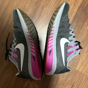 Nike Gray and Pink Athletic Sneakers thumbnail 3