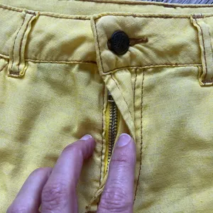 Farm Rio Women's Bright Yellow Cut Off Shorts Size 36 (28" Waist) thumbnail 4