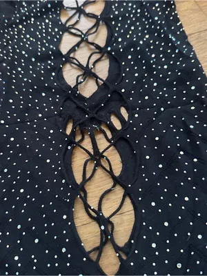 Amazon Black Studded Cutout Bodycon Dress thumbnail 5