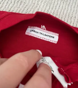 Urban Outfitters Urban Tailgaters Indiana University Zip Up Crop Tee thumbnail 3
