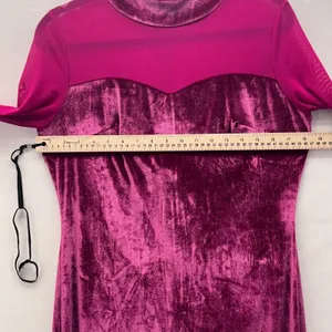 Velvet Maxi Holiday Dress‎ Red Large thumbnail 10