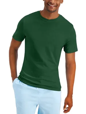 Club Room Soft Touch‎ Crew Neck T-Shirt Short Sleeve, Green, Size M, NWT thumbnail 1