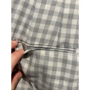 Ann Taylor Blue Gingham Check Ankle Pants Womens Size 14 Stretch‎ Career Office thumbnail 6