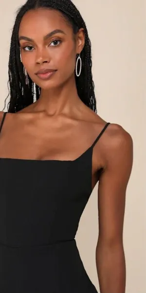 LULU's Sexy Chic Prom Wedding Cocktail Sophisticated Bustier Corset Maxi Dress thumbnail 1