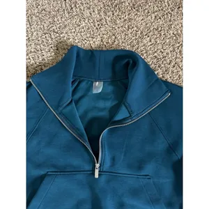 Calia Women's blue green 1/4 zip cropped‎ athletic pullover top size small thumbnail 7