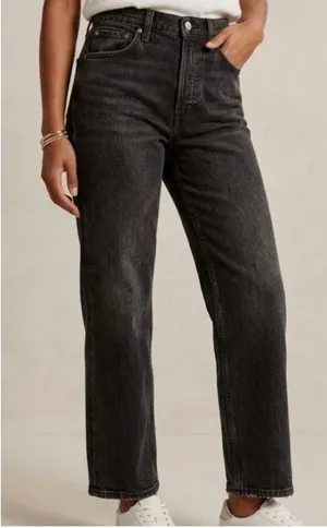 Abercrombie & Fitch The Ankle Straight Ultra High Rise Jeans Womens 24/00‎ Gray thumbnail 1