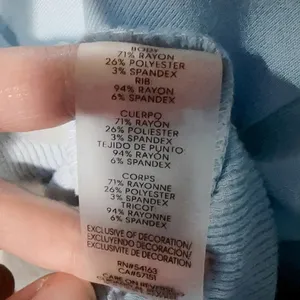 Calvin Klein new with tag light baby blue shirt top super soft stretchy active thumbnail 6