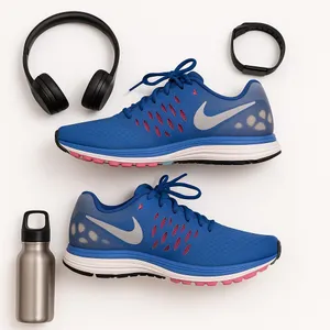 Nike Zoom Fitsole 3 Women Running Shoes Royal Blue Pink Athletic Sneakers in EUC thumbnail 12