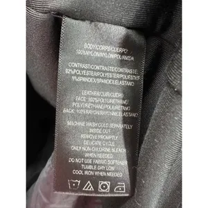 Marc New York Jacket Womens Medium Black Faux Leather‎ Quilted Hooded Zip B16 thumbnail 9