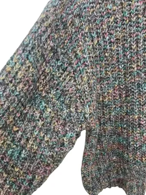 Urban Outfitters Casey Mock Neck Sweater S Multicolor Marled Relaxed Cozy Chic thumbnail 9